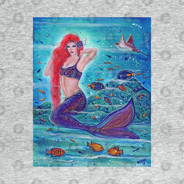 Aleanna Mermaid with fish by Renee Lavoie by ReneeLLavoie